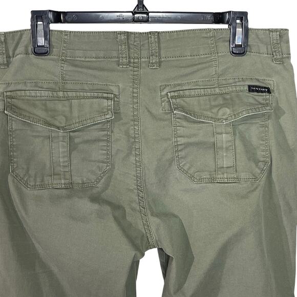 SANCTUARY Women’s Utility Patch Pocket Olive Green Chino Pant - Picture 5 of 5